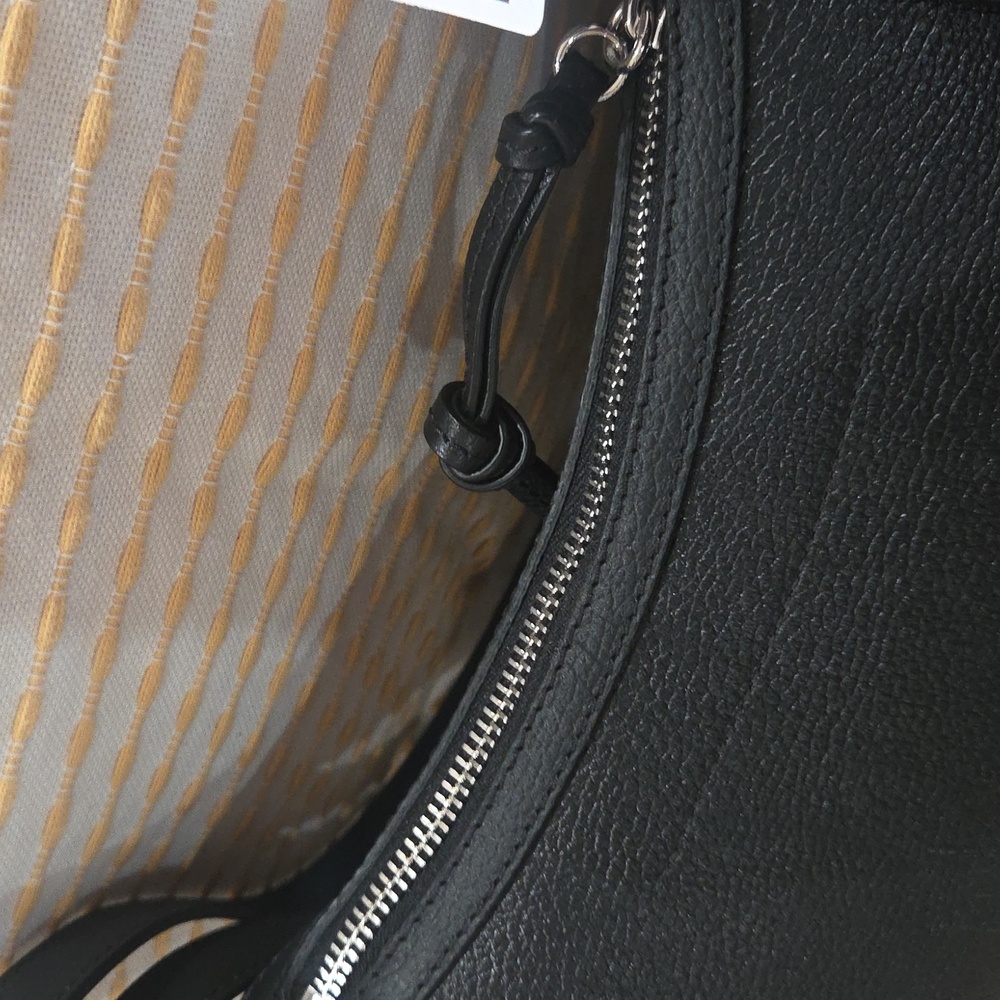 Isabel Marant Black Studded Crescent Shoulder Bag - Picture 9 of 9